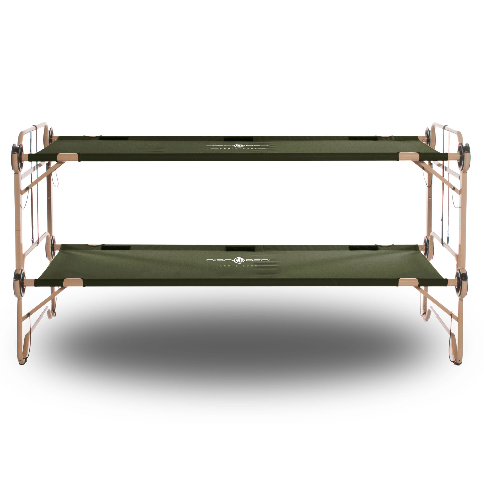 Arm-O-Bunk Etagenbett mit Seitentaschen - Olivgrün