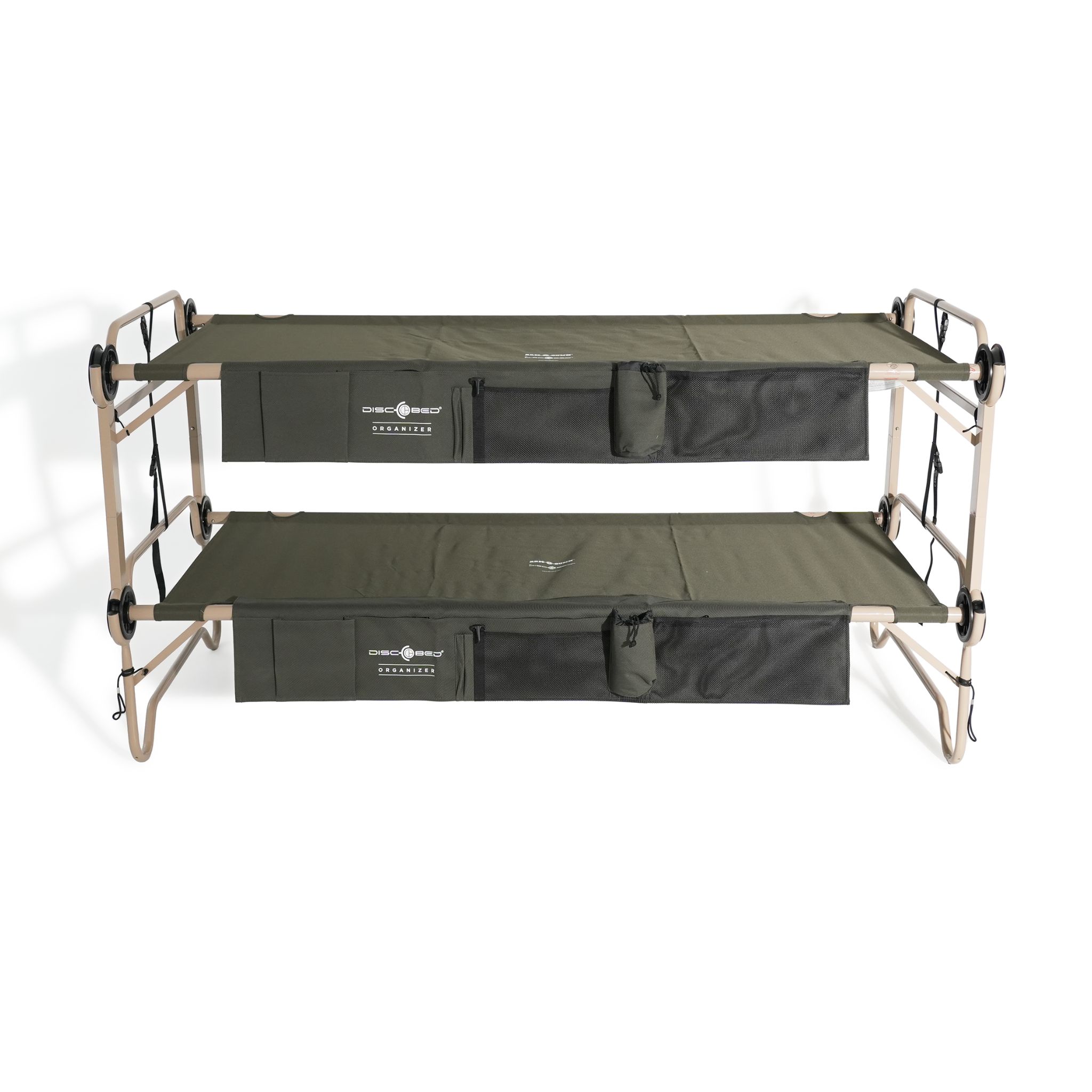 Arm-O-Bunk Etagenbett mit Seitentaschen - Olivgrün